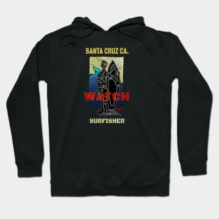 Surfing Santa Cruz California, Surf-fisher Hoodie